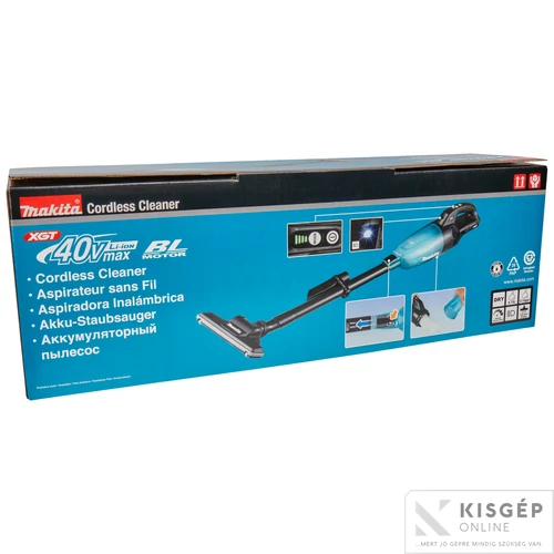 Makita CL001GZ04 40Vmax XGT Li-ion BL 125W 21kPa porszívó Z FEKETE