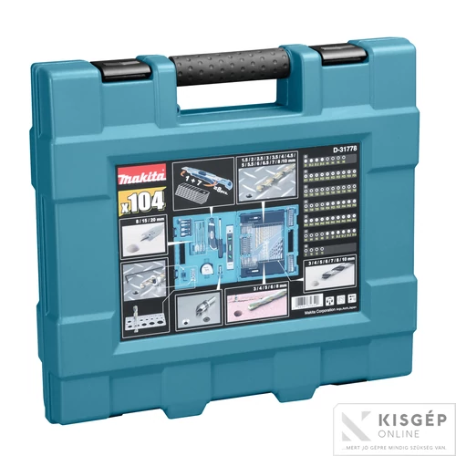 Makita 104db-os fúró-csavarbehajtó készlet