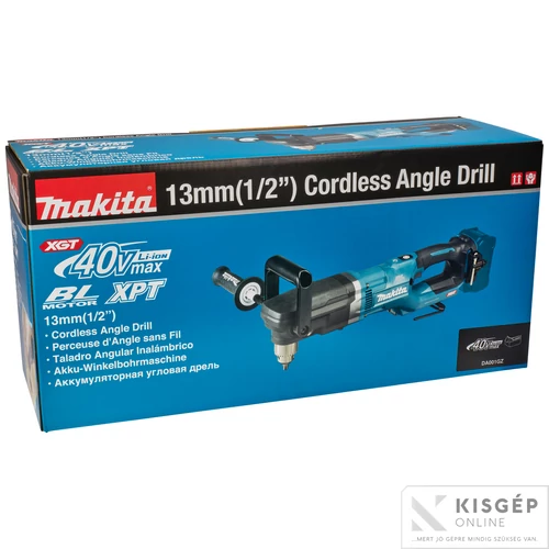 Makita DA001GZ 40Vmax XGT Li-ion BL 200mm sarokfúró Z