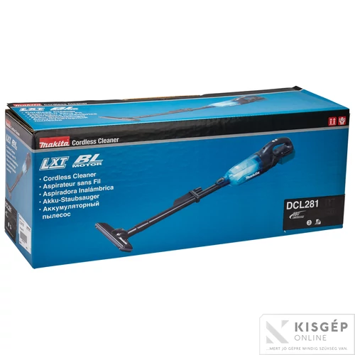 Makita DCL281FZB 18V LXT Li-ion BL porszívó 8,2kpa Z FEKETE