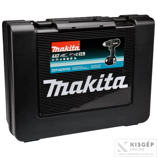 Makita DDF482RFEB 18V LXT Li-ion 62Nm Akkus fúró-csavarbehajtó 2x3,0Ah FEKETE
