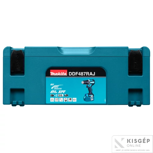 Makita DDF487RAJ 18V LXT Li-ion BL 40Nm fúró-csavarbehajtó 2x2,0Ah