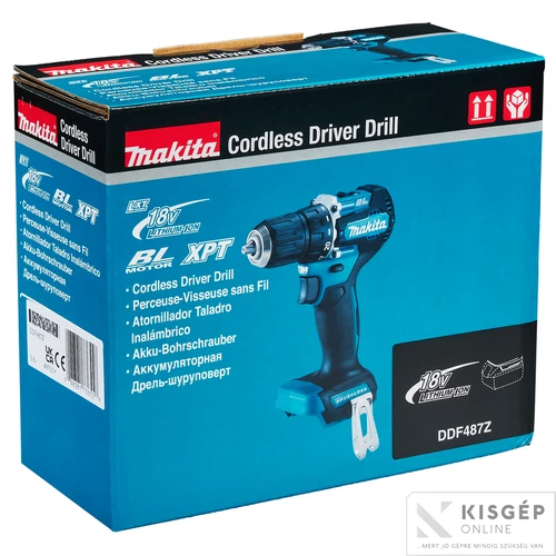Makita DDF487Z 18V LXT Li-ion BL 40Nm fúró-csavarbehajtó Z