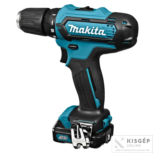Makita DF331DSAE 10,8V CXT Li-ion 30Nm fúró-csavarbehajtó 2x2,0Ah