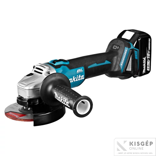 Makita DGA504RTJ 18V LXT Li-ion BL 125mm sarokcsiszoló 2x5,0Ah