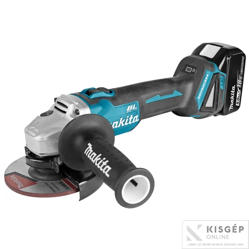 Makita DGA504RTJ 18V LXT Li-ion BL 125mm sarokcsiszoló 2x5,0Ah