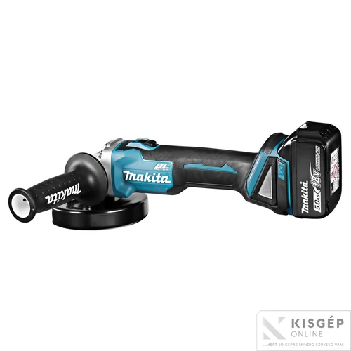 Makita DGA504RTJ 18V LXT Li-ion BL 125mm sarokcsiszoló 2x5,0Ah