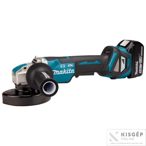 Makita 18V LXT Li-ion BL 125mm X-LOCK sarokcsiszoló ford+fék 2x5,0Ah