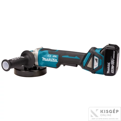 Makita 18V LXT Li-ion BL 125mm X-LOCK sarokcsiszoló ford+fék 2x5,0Ah