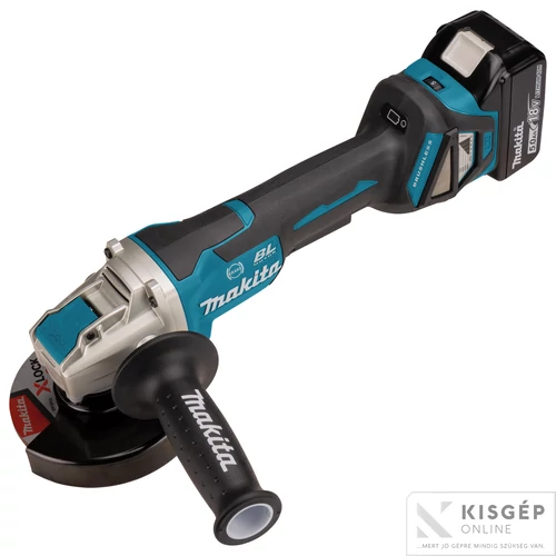Makita 18V LXT Li-ion BL 125mm X-LOCK sarokcsiszoló ford+fék 2x5,0Ah