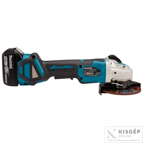 Makita 18V LXT Li-ion BL 125mm X-LOCK sarokcsiszoló ford+fék 2x5,0Ah
