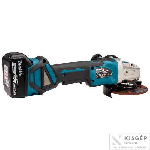 Makita 18V LXT Li-ion BL 125mm X-LOCK sarokcsiszoló ford+fék 2x5,0Ah