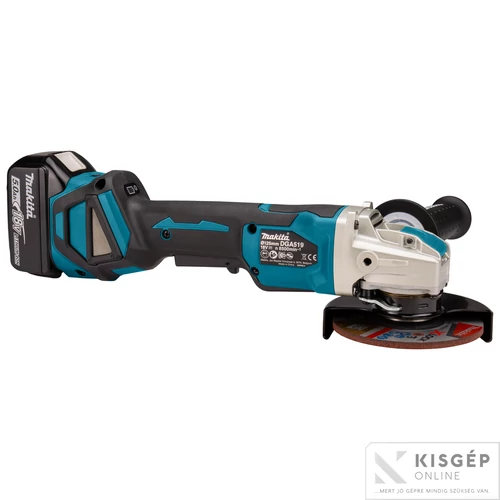 Makita 18V LXT Li-ion BL 125mm X-LOCK sarokcsiszoló ford+fék 2x5,0Ah