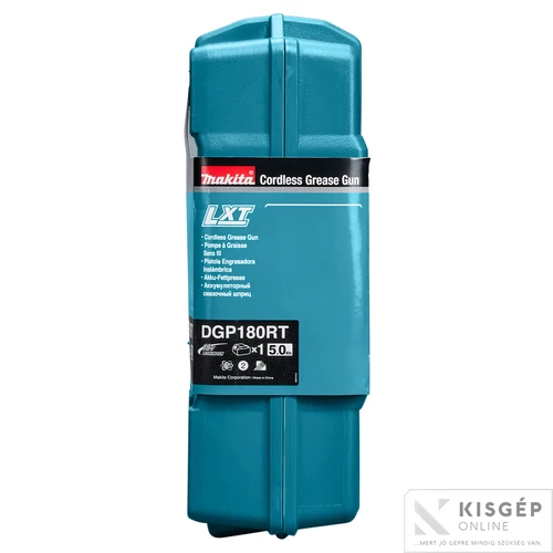 Makita DGP180RT 18V LXT Li-ion BL 2 seb zsírzógép 1x5,0Ah