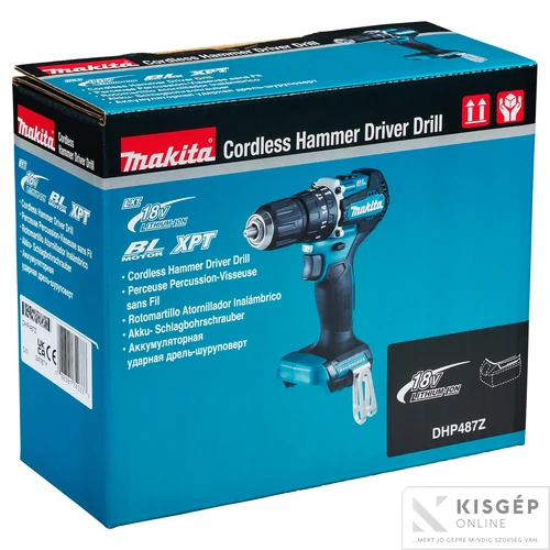 Makita DHP487Z 18V LXT Li-ion BL 40Nm ütvefúró-csavarbehajtó Z