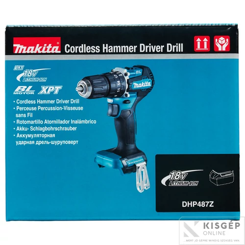 Makita DHP487Z 18V LXT Li-ion BL 40Nm ütvefúró-csavarbehajtó Z