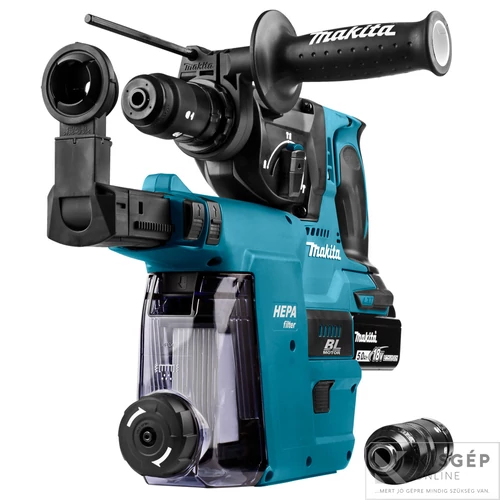 Makita DHR243RTJW 18V LXT Li-ion BL 2,0J SDS-Plus fúró-vésőkalapács cst 2x5,0Ah