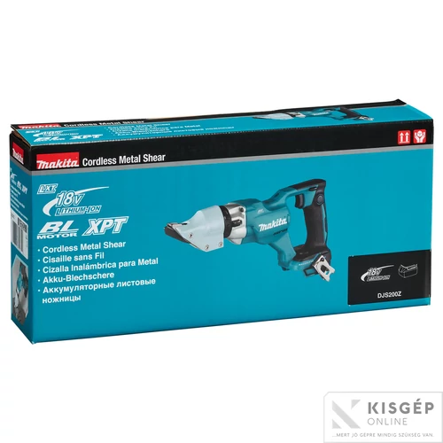 Makita DJS200Z 18V LXT Li-ion 1.6-2.0mm lemezvágó Z