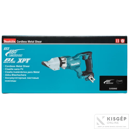 Makita DJS200Z 18V LXT Li-ion 1.6-2.0mm lemezvágó Z