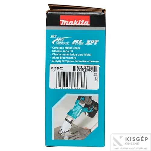 Makita DJS200Z 18V LXT Li-ion 1.6-2.0mm lemezvágó Z