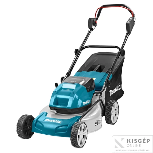 Makita DLM460PT2 46cm 2x18V LXT Li-ion BL fűnyíró 2x5,0Ah+DT