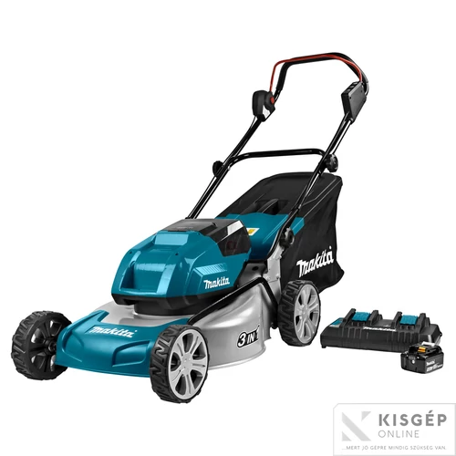 Makita DLM460PT2 46cm 2x18V LXT Li-ion BL fűnyíró 2x5,0Ah+DT
