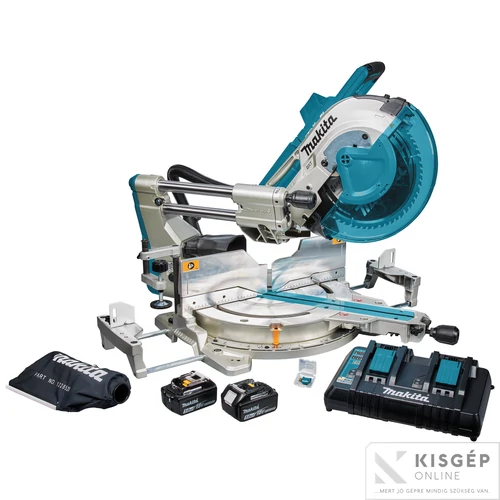 Makita DLS211PT2U 2x18V LXT Li-ion BL AWS 305mm gérvágó dual DXT 2x5,0Ah+DT