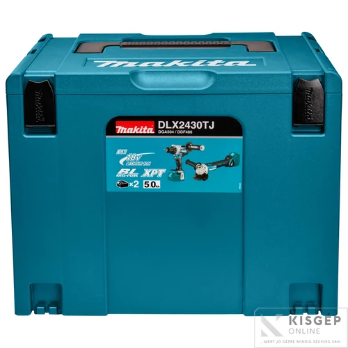 Makita DLX2430TJ 18V LXT Li-ion BL szett DDF486+DGA504+2x5,0Ah MP4
