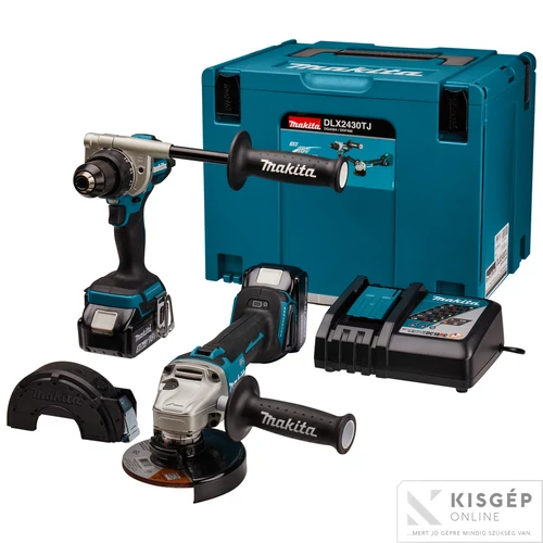 Makita DLX2430TJ 18V LXT Li-ion BL szett DDF486+DGA504+2x5,0Ah MP4
