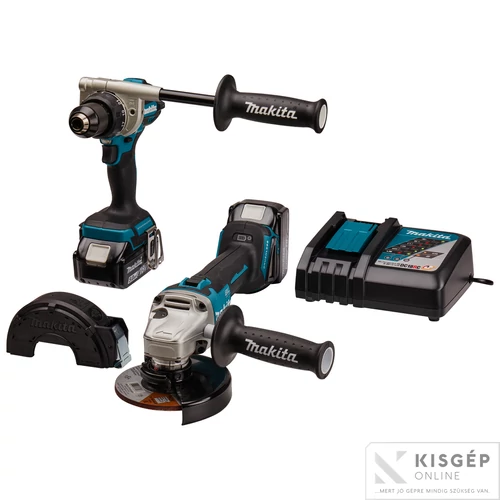 Makita DLX2430TJ 18V LXT Li-ion BL szett DDF486+DGA504+2x5,0Ah MP4