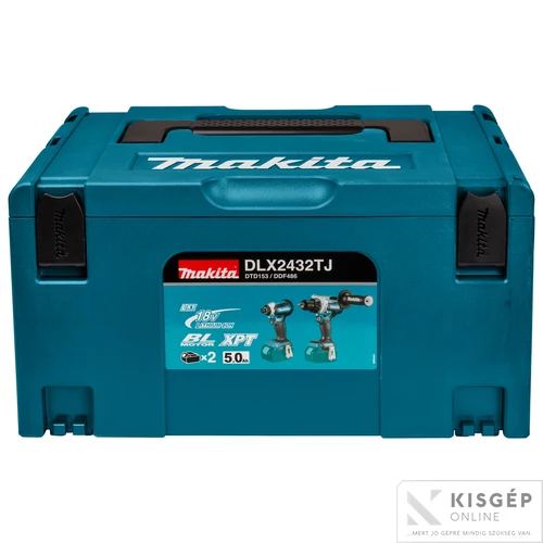 Makita DLX2432TJ 18V LXT Li-ion BL szett DDF486+DTD153+2x5,0Ah MP3