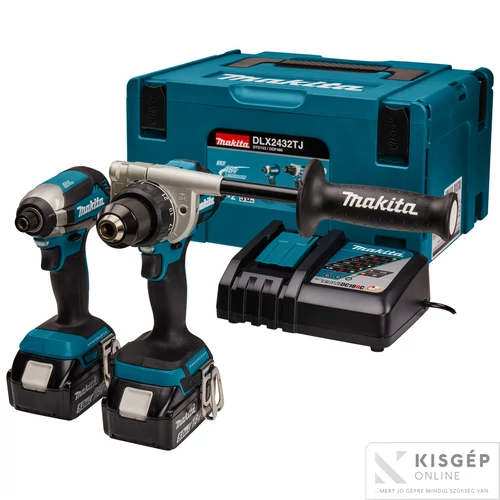 Makita DLX2432TJ 18V LXT Li-ion BL szett DDF486+DTD153+2x5,0Ah MP3