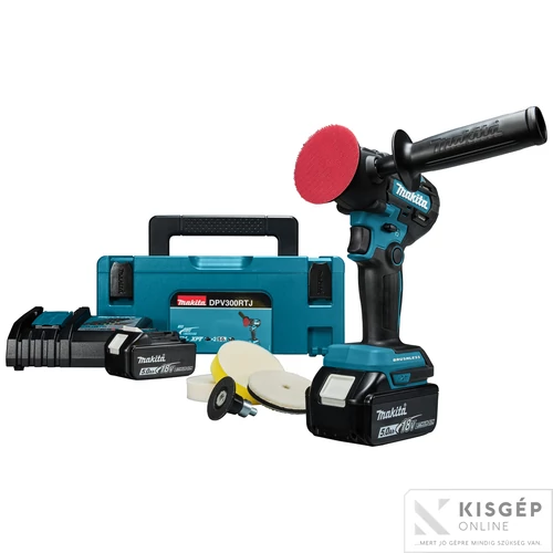 Makita DPV300RTJ 18V LXT Li-ion BL csiszológép 2x5,0Ah