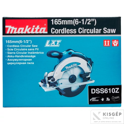 Makita DSS610Z 18V LXT Li-ion 165mm körfűrész Z