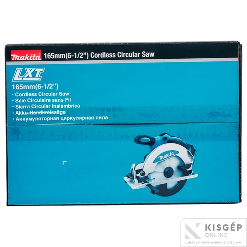Makita DSS610Z 18V LXT Li-ion 165mm körfűrész Z