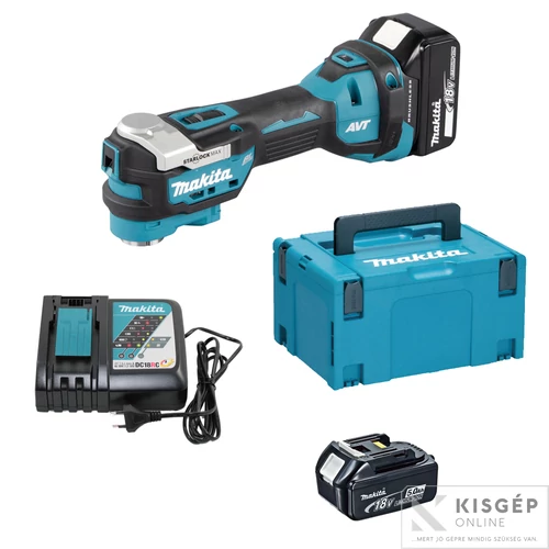 Makita DTM52RTJX1 18V LXT Li-ion BL AVT multifunkciós gép+ készlet 2x5,0Ah