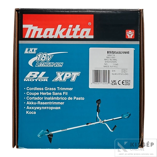 Makita DUR191UZX3  18V LXT Li-ion BL 0,32Le osztott szárú fűkasza Z