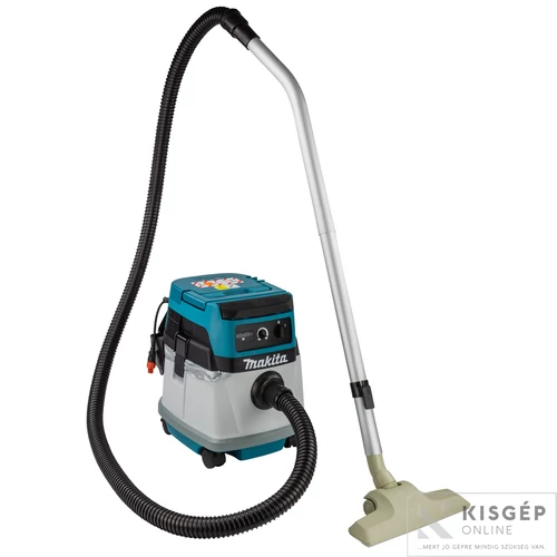 Makita DVC150LZ 2x18V LXT Li-ion és hálózati 9,0/24kPa 70/320W száraz-nedves porszívó 15L Z