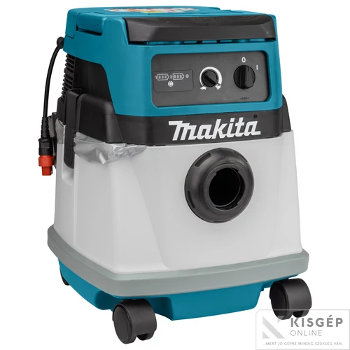 Makita DVC150LZ 2x18V LXT Li-ion és hálózati 9,0/24kPa 70/320W száraz-nedves porszívó 15L Z