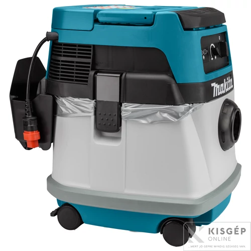 Makita DVC150LZ 2x18V LXT Li-ion és hálózati 9,0/24kPa 70/320W száraz-nedves porszívó 15L Z
