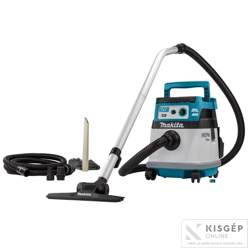 Makita DVC157LZX3 2x18V LXT Li-ion BL AWS 11kPa 110W HEPA száraz porszívó 15L Z