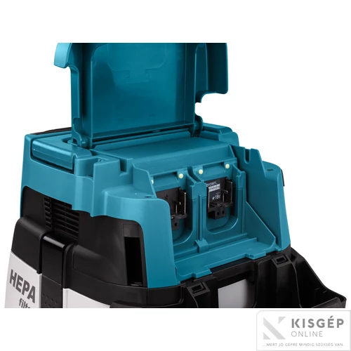 Makita DVC157LZX3 2x18V LXT Li-ion BL AWS 11kPa 110W HEPA száraz porszívó 15L Z
