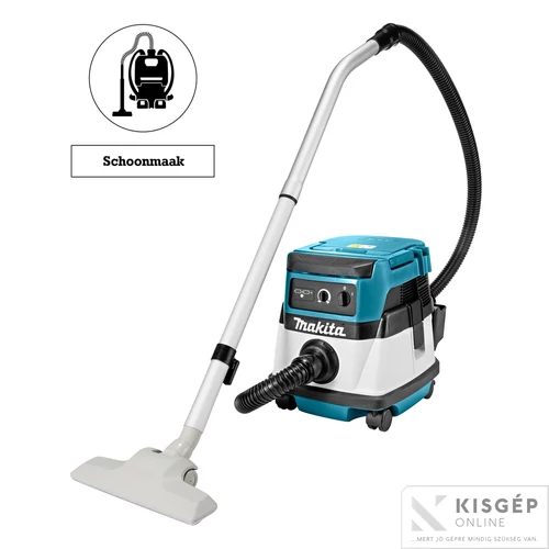 Makita DVC860LZ 2x18V LXT Li-ion 9,0 kPa és hálózati 24kPa száraz-nedves porszívó Z