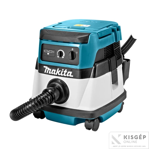 Makita DVC860LZ 2x18V LXT Li-ion 9,0 kPa és hálózati 24kPa száraz-nedves porszívó Z