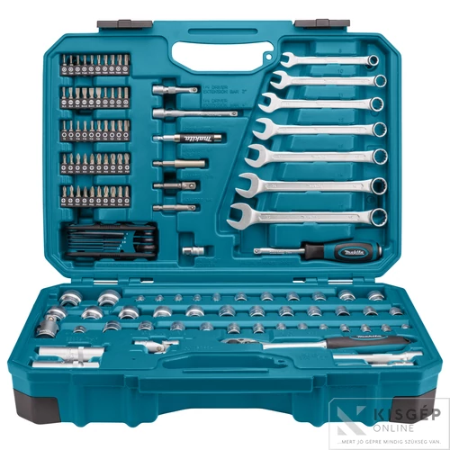 Makita 120 részes szerszámkészlet műanyag kofferben