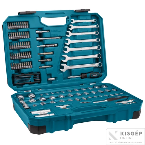 Makita 120 részes szerszámkészlet műanyag kofferben