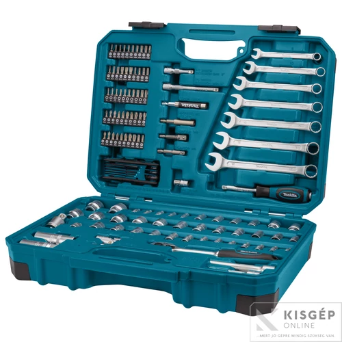Makita 120 részes szerszámkészlet műanyag kofferben