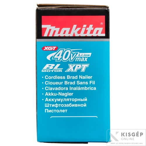 Makita FN001GZ 40Vmax XGT Li-ion BL 18Ga szegekhez 15-40mm akkus szegező Z