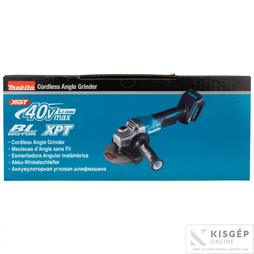 Makita GA013GZ 40V max XGT Li-ion BL 125mm sarokcsiszoló Z + FÉK géptest