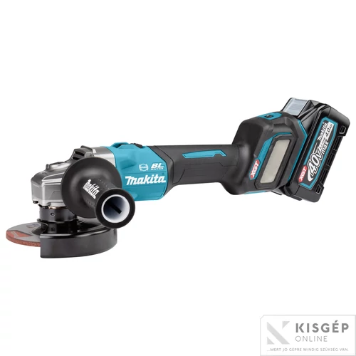 Makita GA023GM201 40Vmax XGT Li-ion BL AWS 125mm sarokcsiszoló + FÉ2x4,0Ah